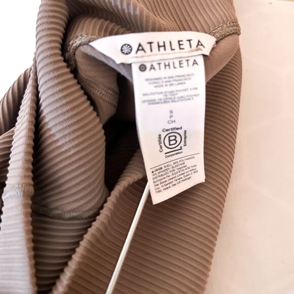 3 FOR $50! 🎁 ATHLETA Bluff Grey Salutation Stash Pocket Rib 7/8 Tight Sz… - Picture 5 of 8
